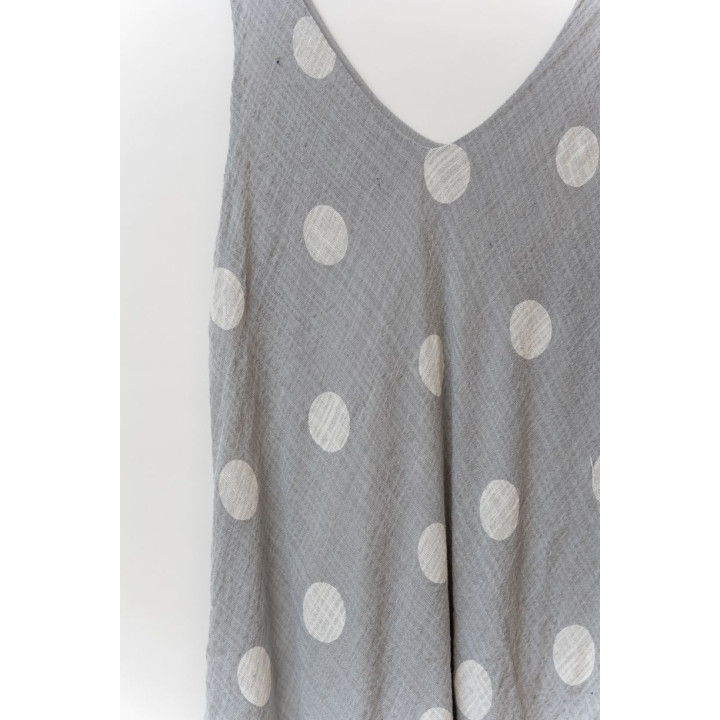 Polka Dot Sleeveless Dress