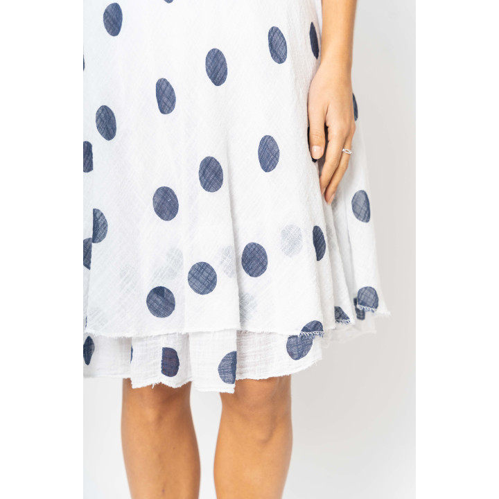 Polka Dot Sleeveless Dress