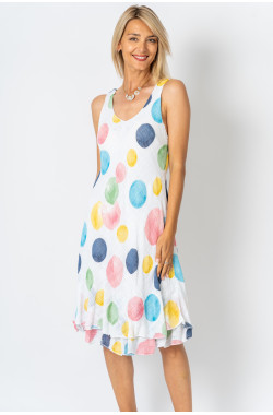 Sleeveless multicolored...