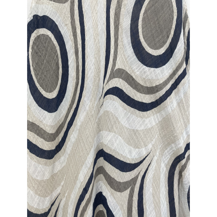 Sleeveless Circle Printed Dress