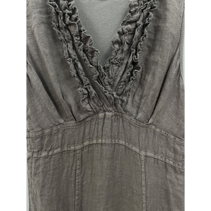 Short dress V-Line ruffles by Look Mode USA