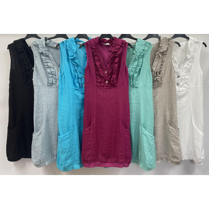 Solid Linen Dress