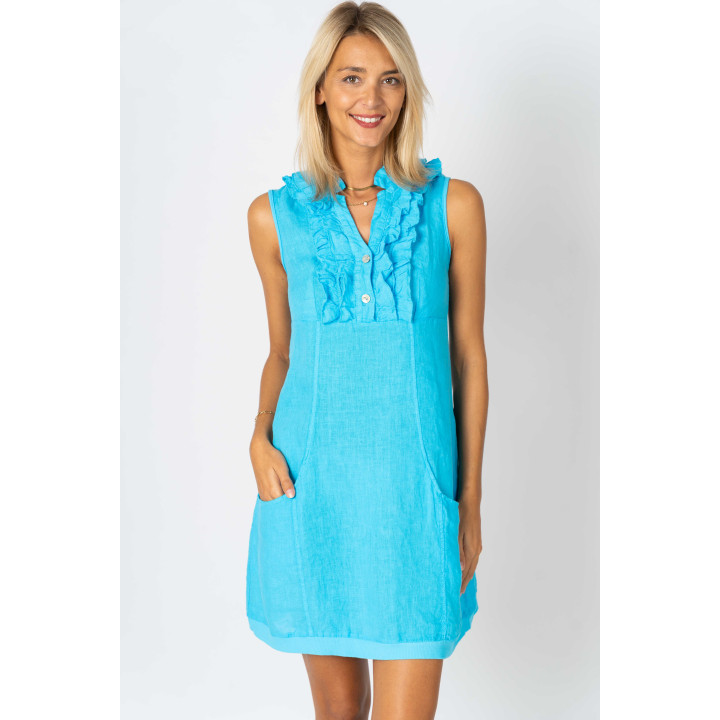 Solid Linen Dress