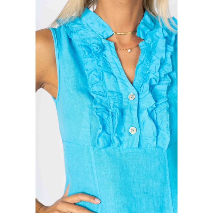 Solid Linen Dress