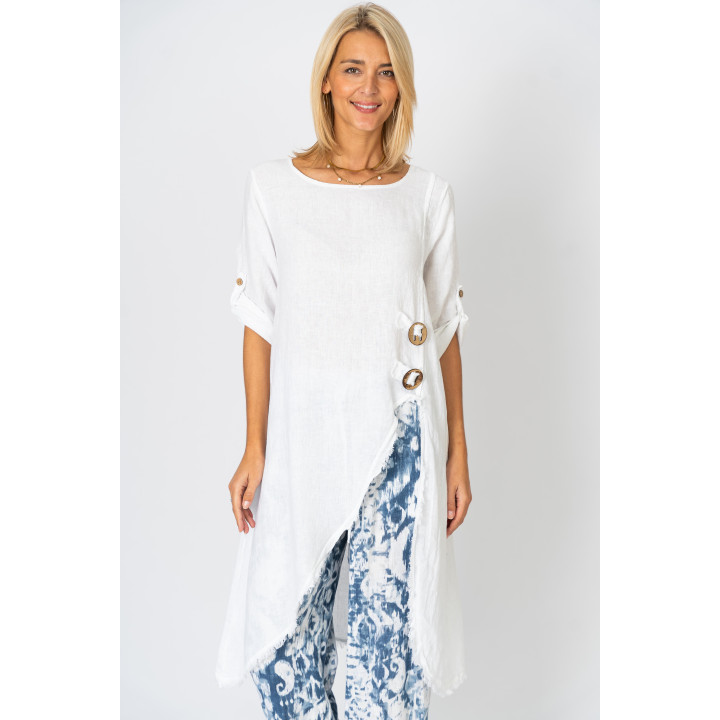 High Low Detailed Top