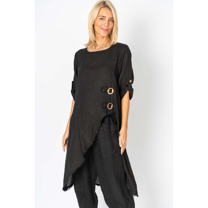 High Low Detailed Top