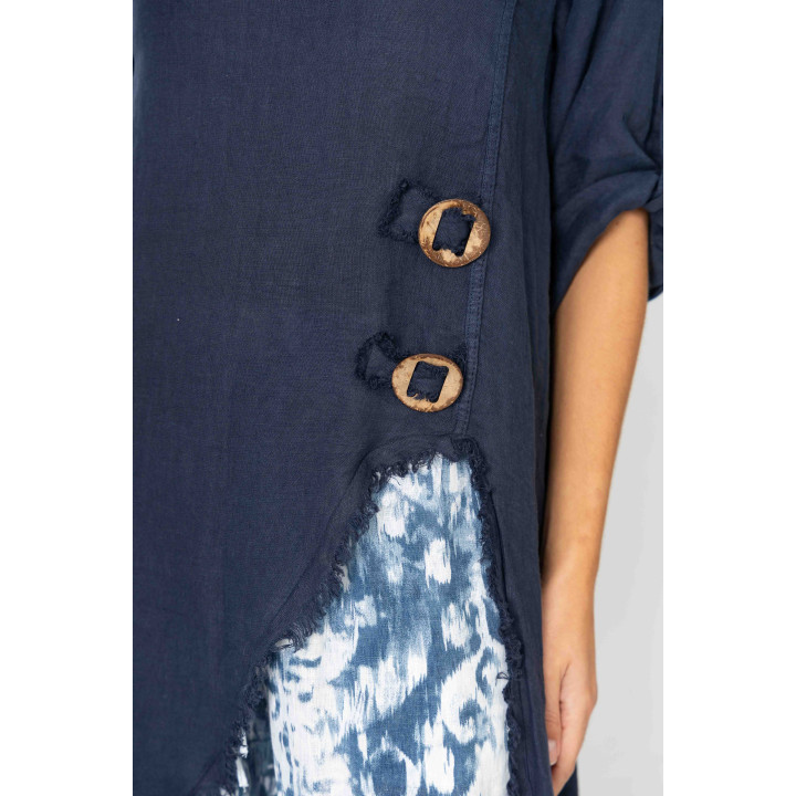 High Low Detailed Top