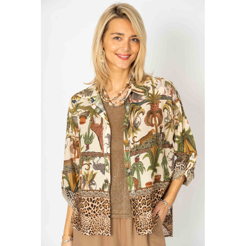 Safari Printed Blouse