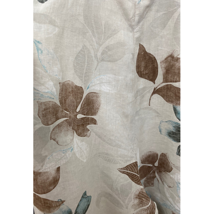 Printed Linen Romper