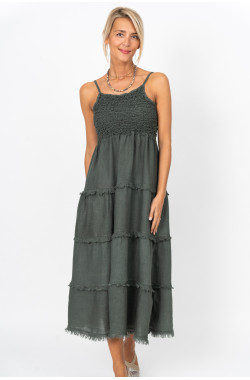 Smocked Tiered Maxi Dress