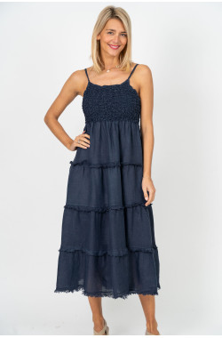 Smocked Tiered Maxi Dress