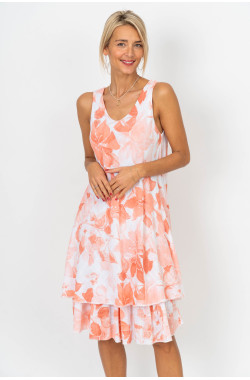 Sleeveless Floral Layered...