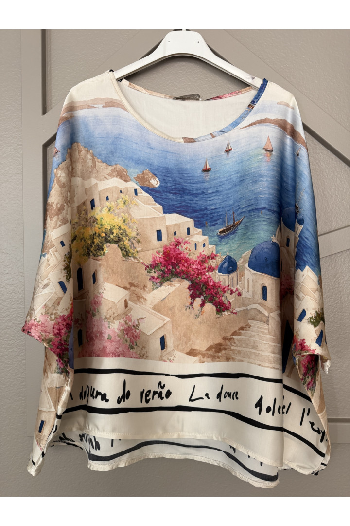 Italian Village Satin Top