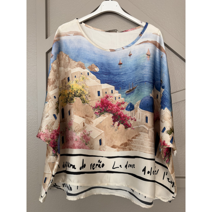 Italian Village Satin Top