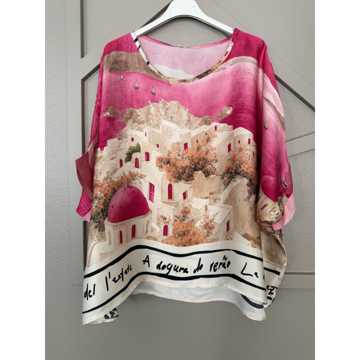 Italian Village Satin Top