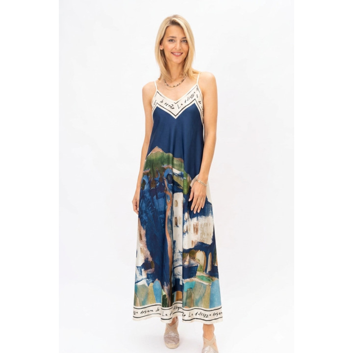 Spag Strap Italian Village Dress