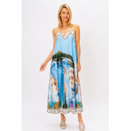 Spag Strap Italian Village Dress