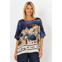 Italian Village Satin Top
