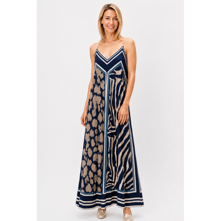 Safari Chic Maxi Dress