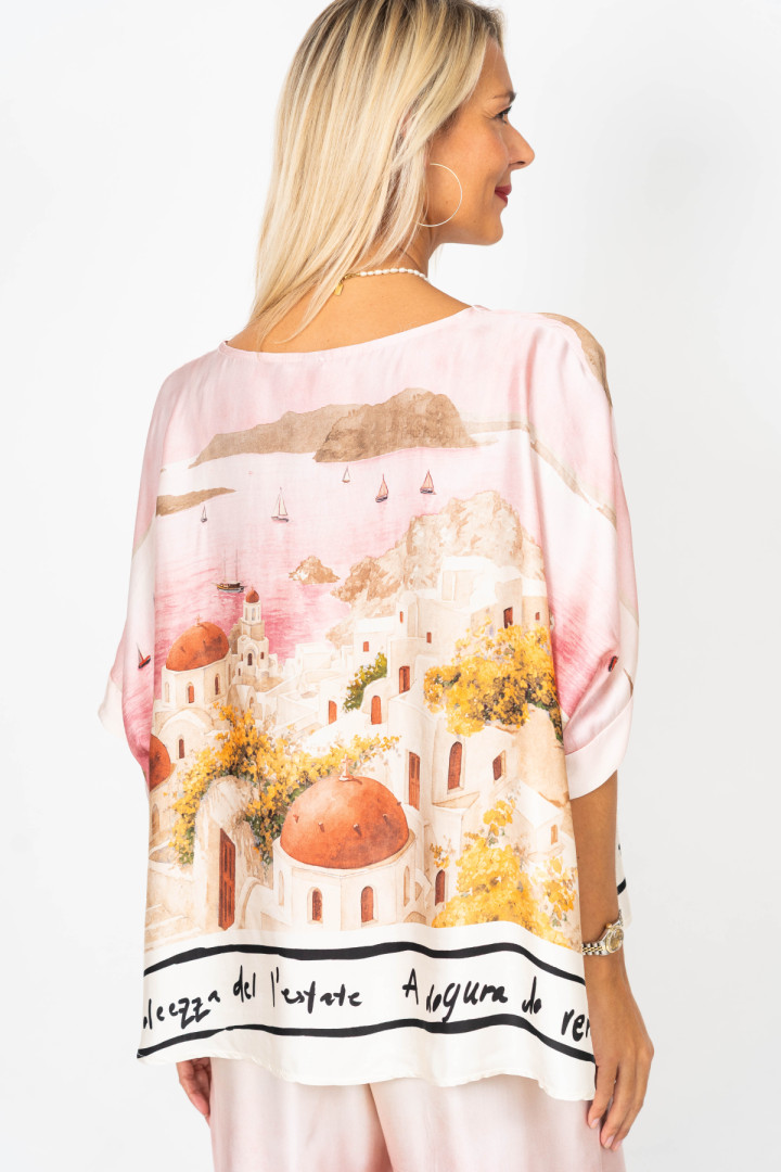 Italian Village Satin Top