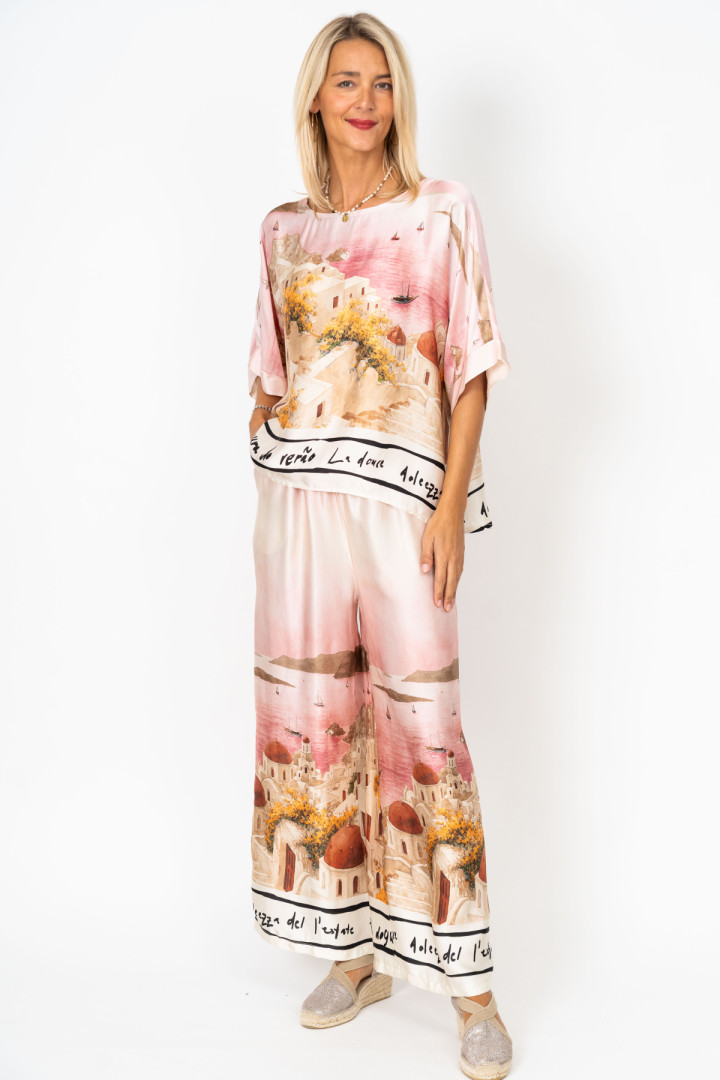 Italian Village Satin Top