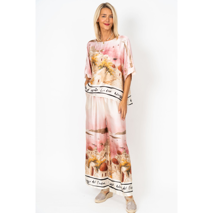 Italian Village Satin Top