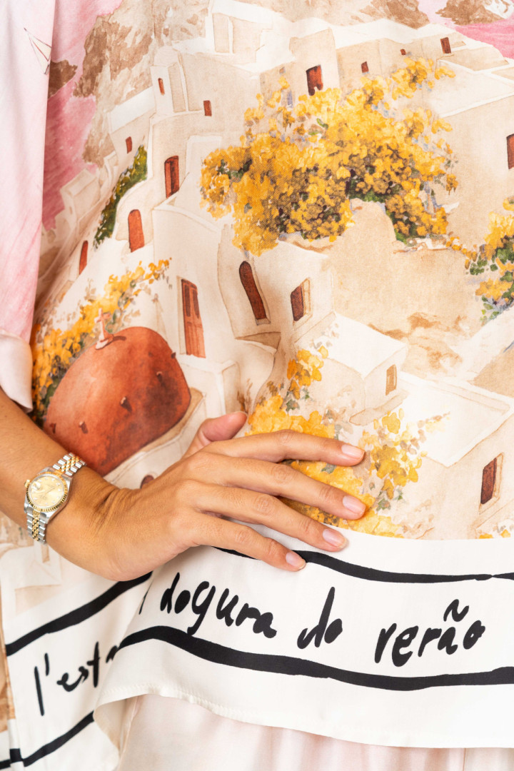 Italian Village Satin Top