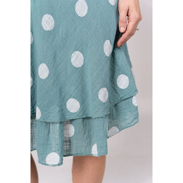 Polka Dot Sleeveless Dress